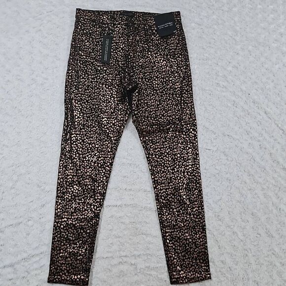 Banana Republic Womens size 29 Mid-Rise Akinny Metallic Leopard Jean Casual - Picture 1 of 11